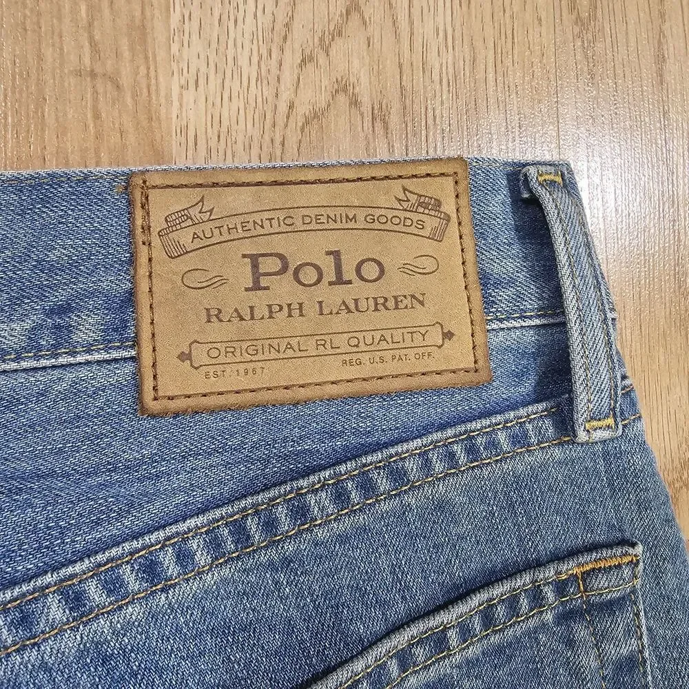Polo Ralph‎ Lauren Jeans Mens 36x32 Blue Cotton Straight Leg Pocket Casual Denim